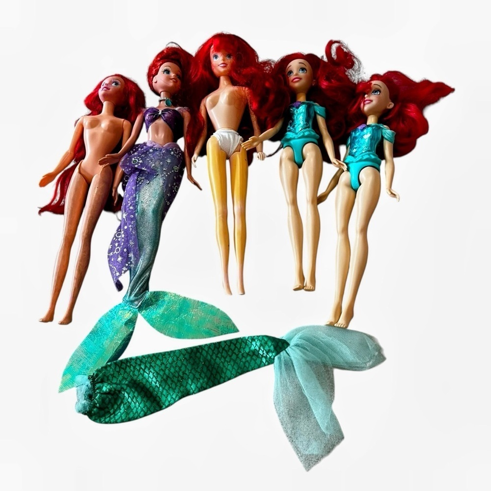 Disney little mermaid princess Ariel dolls lot
